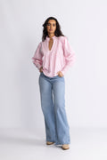 Emma Stripe Blouse - Pink