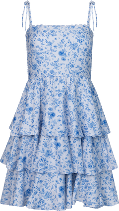 Magni Mini Dress - Blue Flower