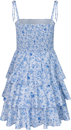 Magni Mini Dress - Blue Flower