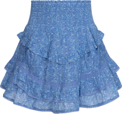 Vilde Paisley Skirt - Blue Paisley
