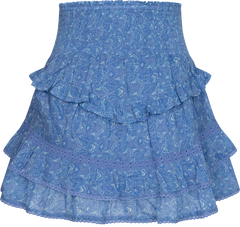 Vilde Paisley Skirt - Blue Paisley