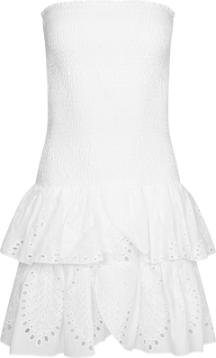 Kanutte Solid Smock Dress - White