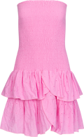 Kanutte Emb Smock Dress - Pink