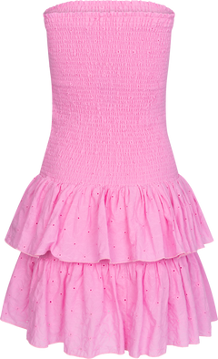 Kanutte Emb Smock Dress - Pink