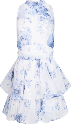 Idun Mini Flower Dress - Blue Flower