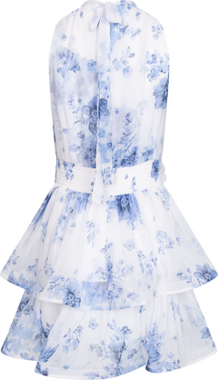 Idun Mini Flower Dress - Blue Flower