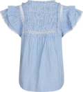 Vår Pinstripe Top - Blue Stripe