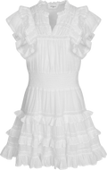 Fryd Dobby Dress - White