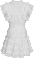 Fryd Dobby Dress - White