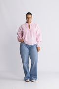 Emma Stripe Blouse - Pink