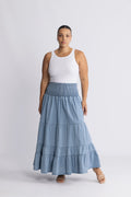 Vendla Denim Maxi Skirt - Blue