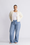 Marie Cotton Knit Cardigan - Off White