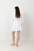 Sol Cotton Voile Dress - White