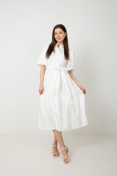 Lovisa Midi Shirt Dress - Off White
