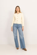 Marie Cotton Knit Cardigan - Off White