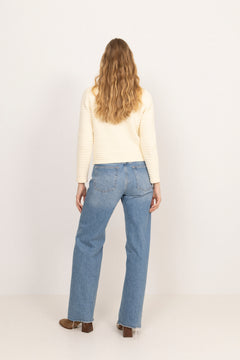 Marie Cotton Knit Cardigan - Off White