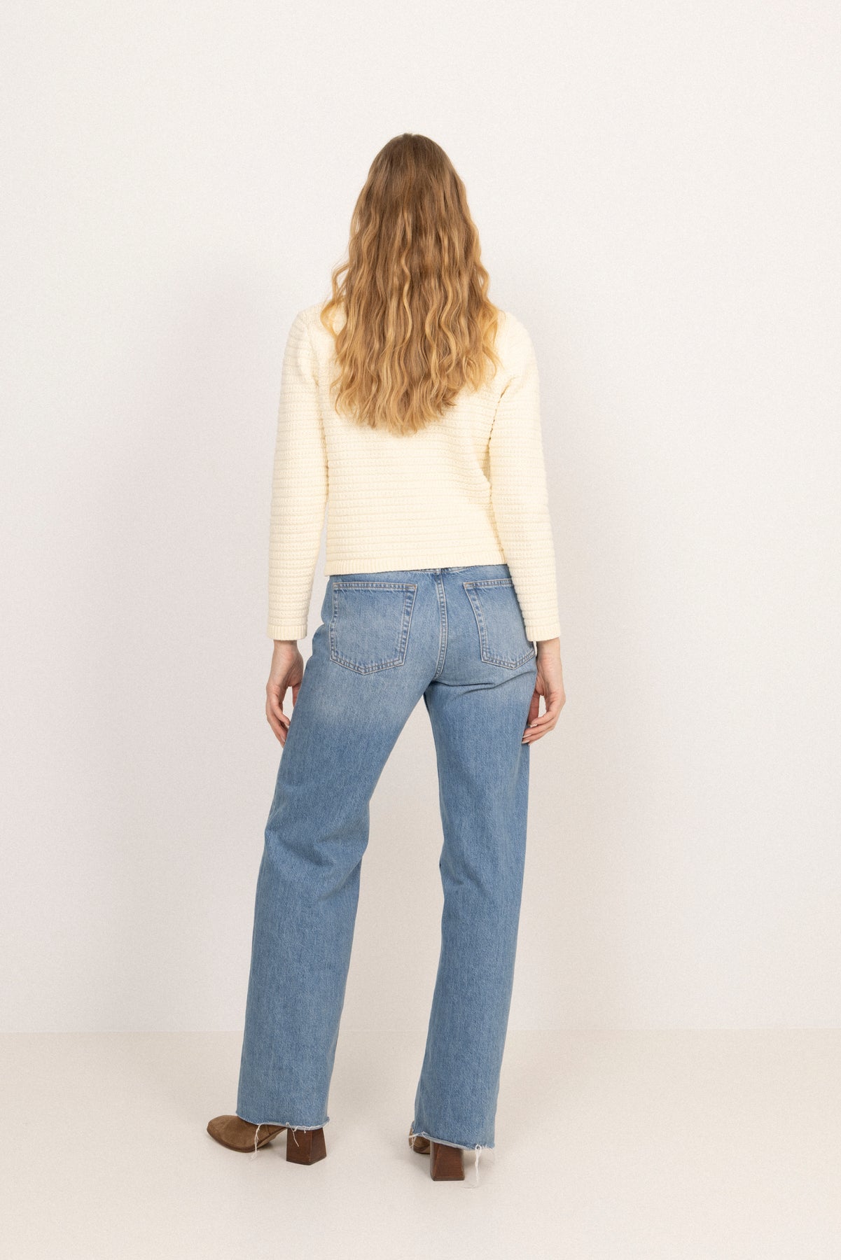 Marie Cotton Knit Cardigan - Off White