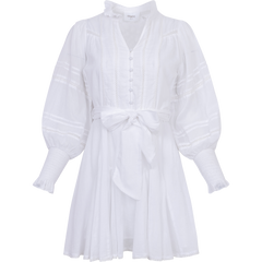 Alfa Voile Dress - White
