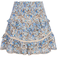 Vilde Voile Skirt - Blue Fleur