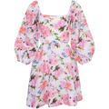 Eva Linen Dress - Pink Peony