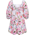 Eva Linen Dress - Pink Peony