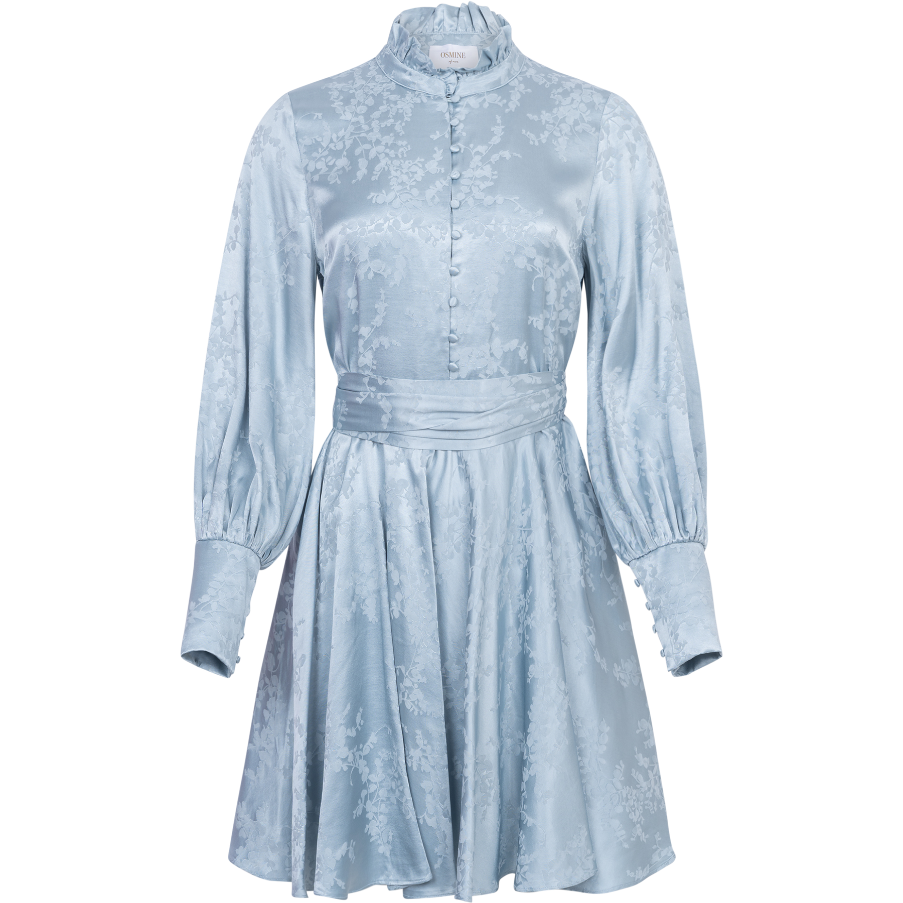 Saga Jacquard Dress - Light Blue