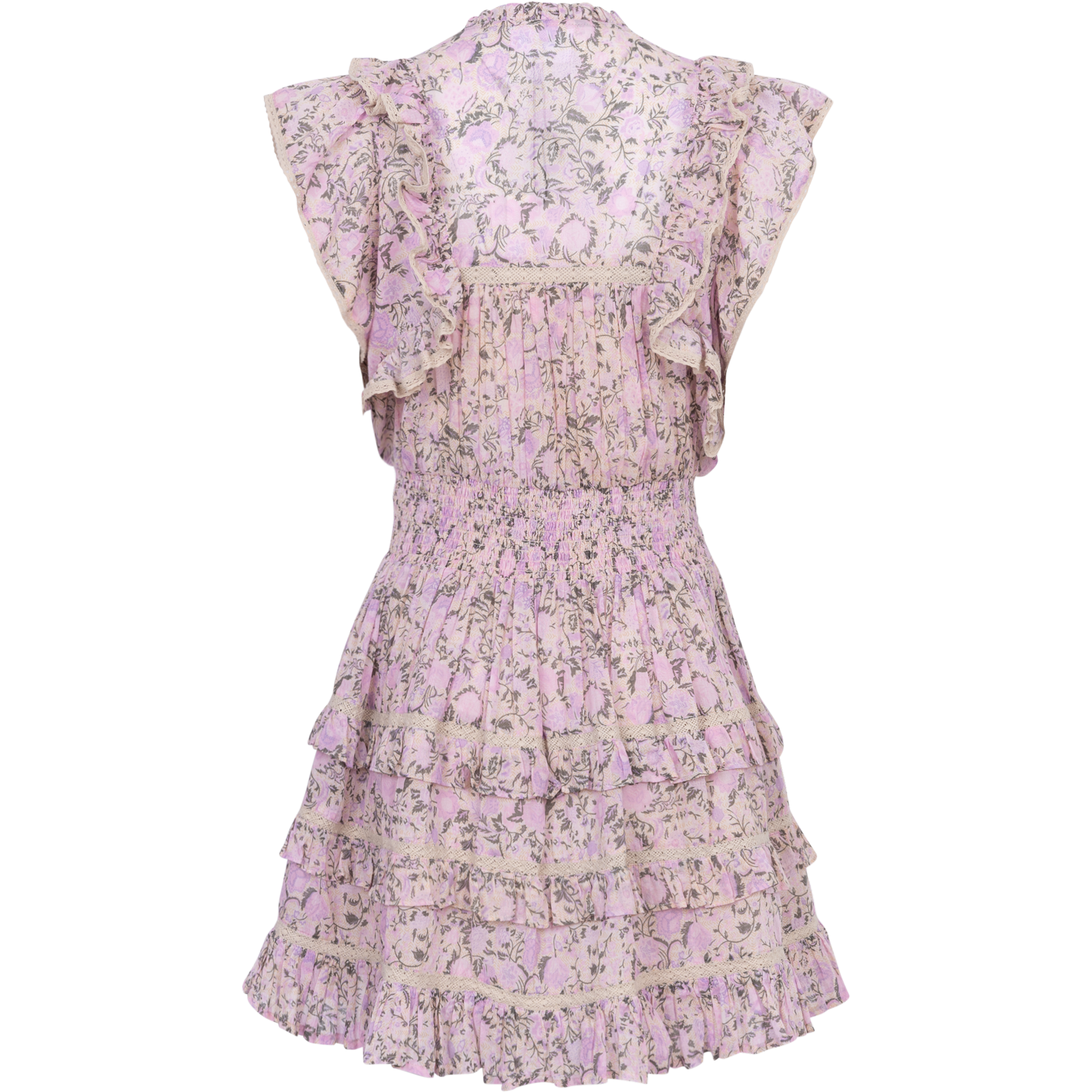 Fryd Voile Dress - Pink Fleur