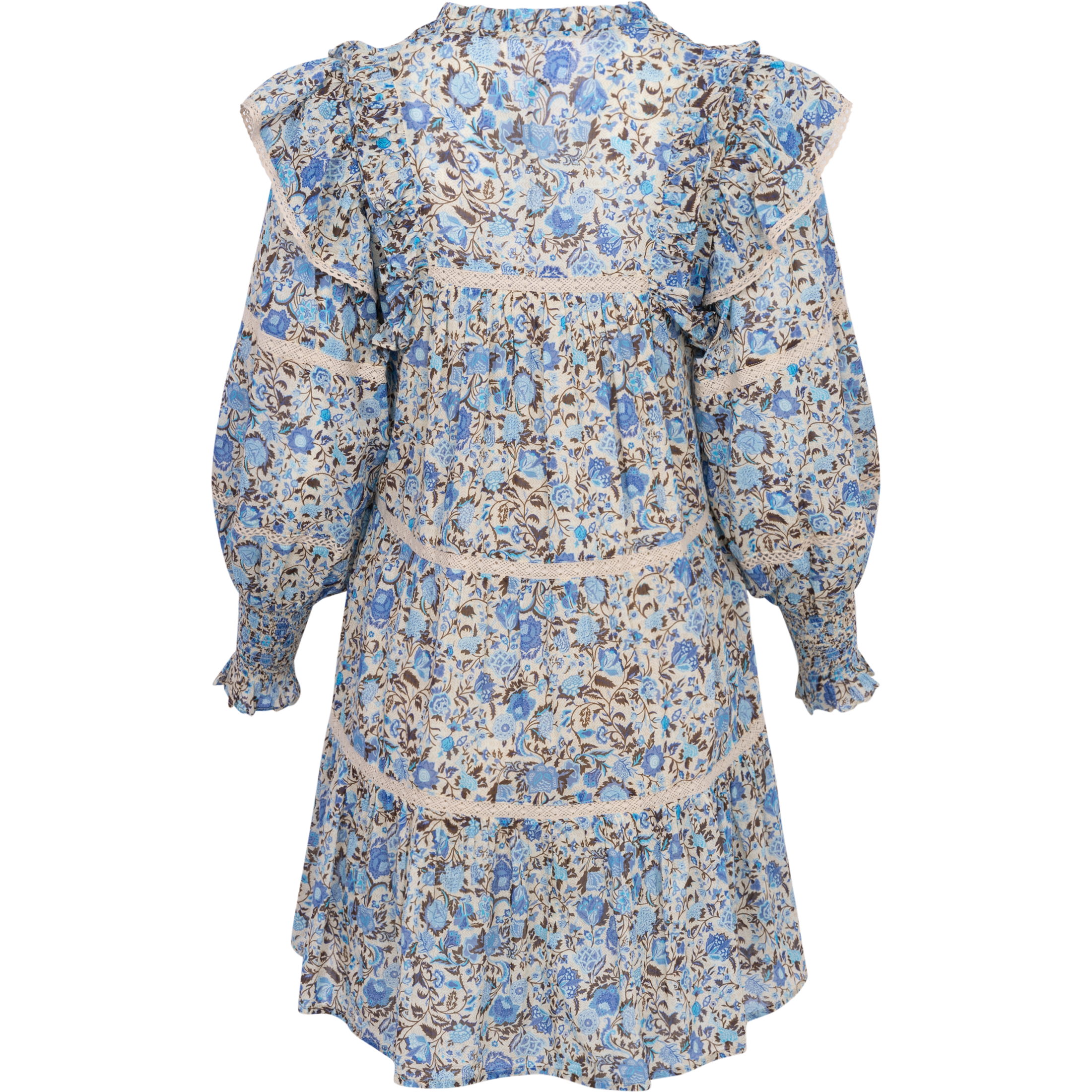 Ellie S Voile Dress - Blue Fleur