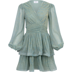 Jade Wave Dress - Azur Sparkle