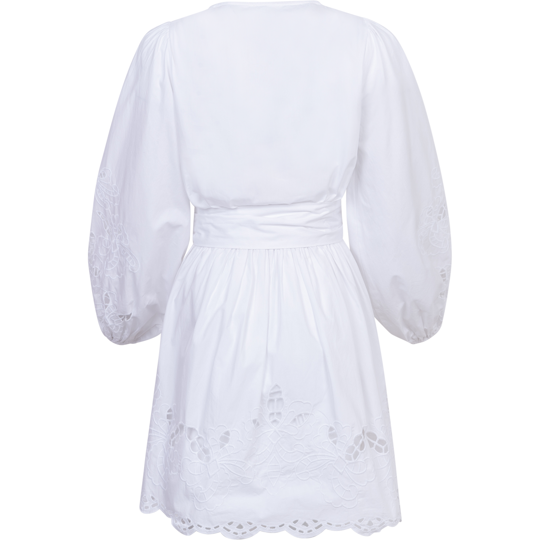 Frida Eyelet Poplin Dress - White