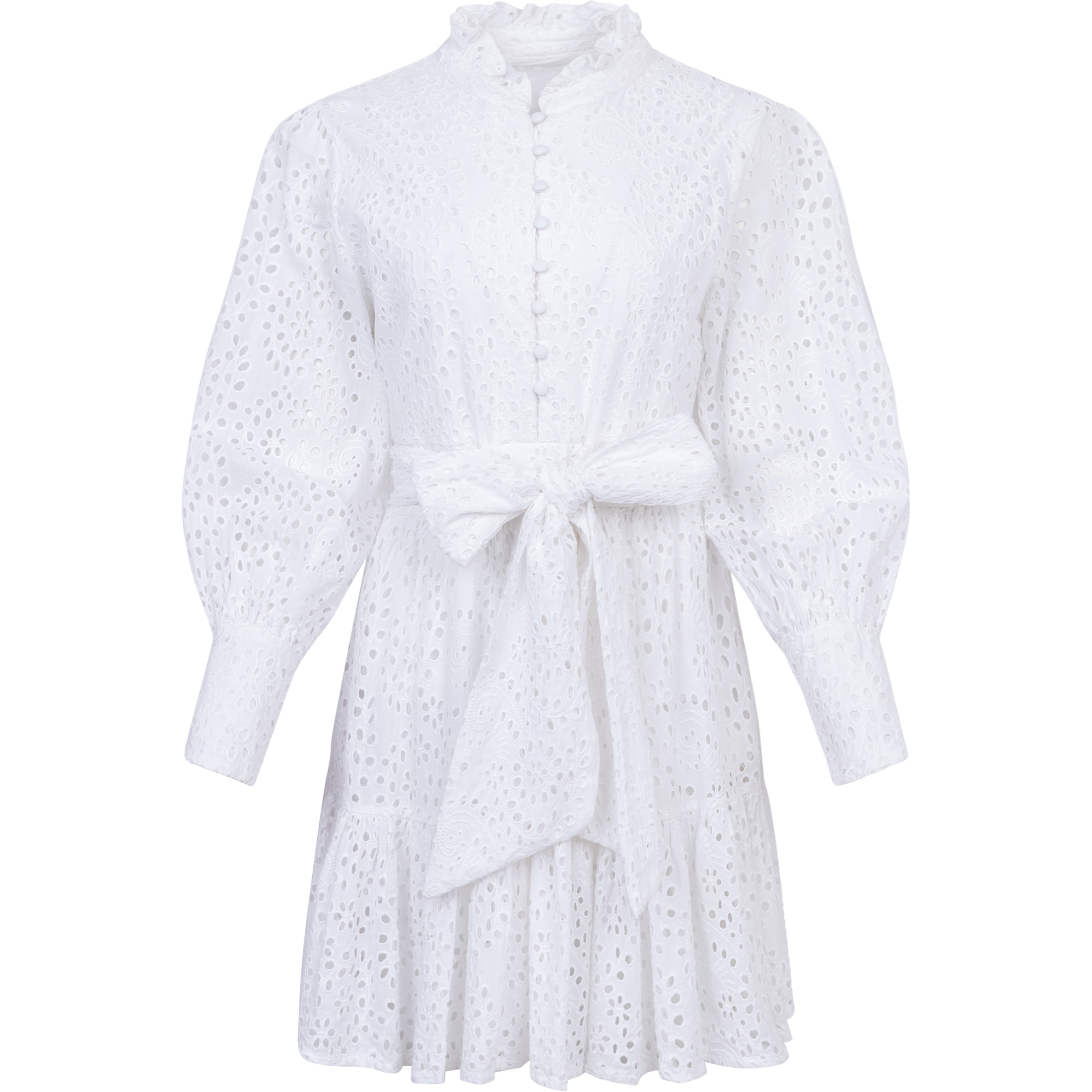 Liv Broderie Anglaise Dress - White