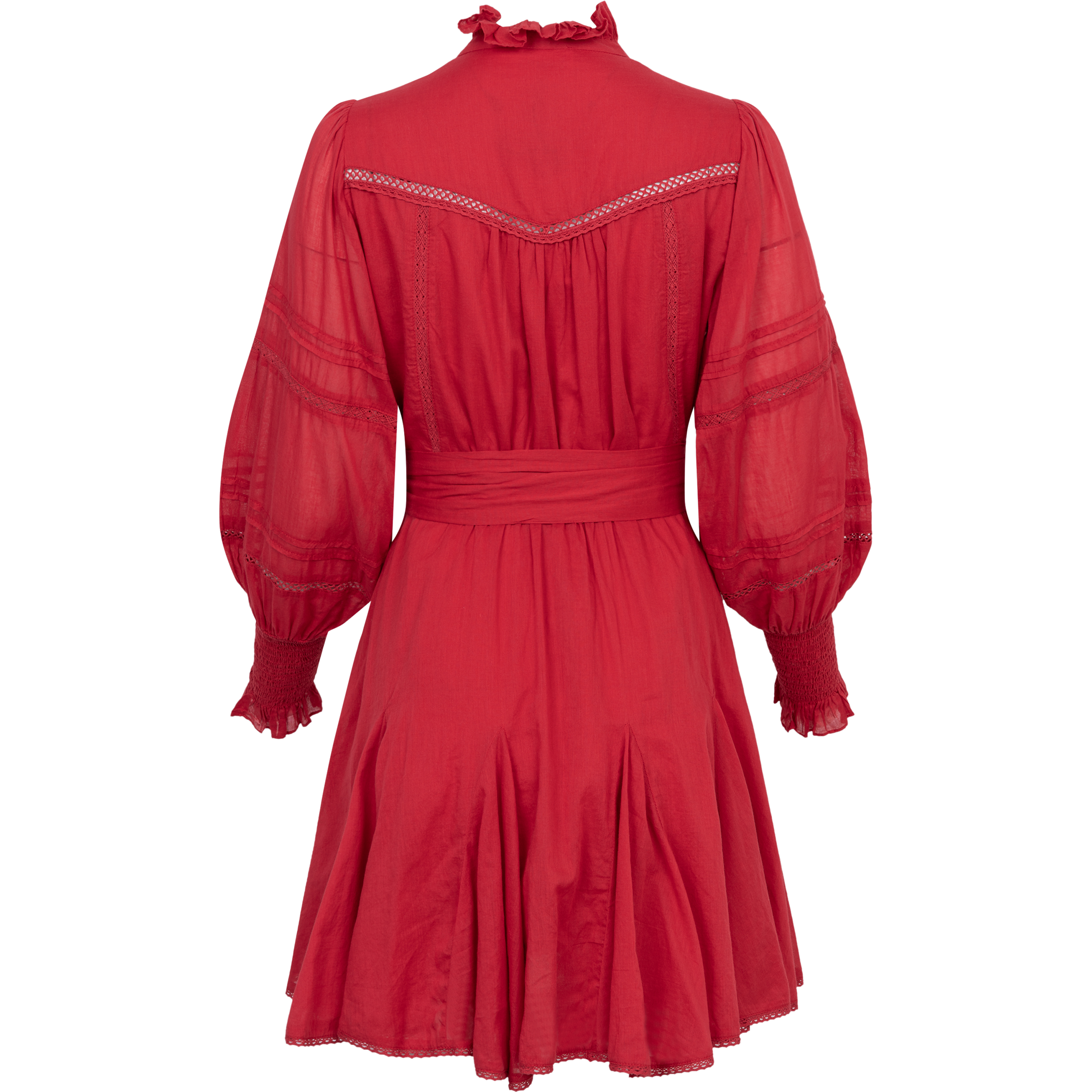 Alfa Voile Dress - Red