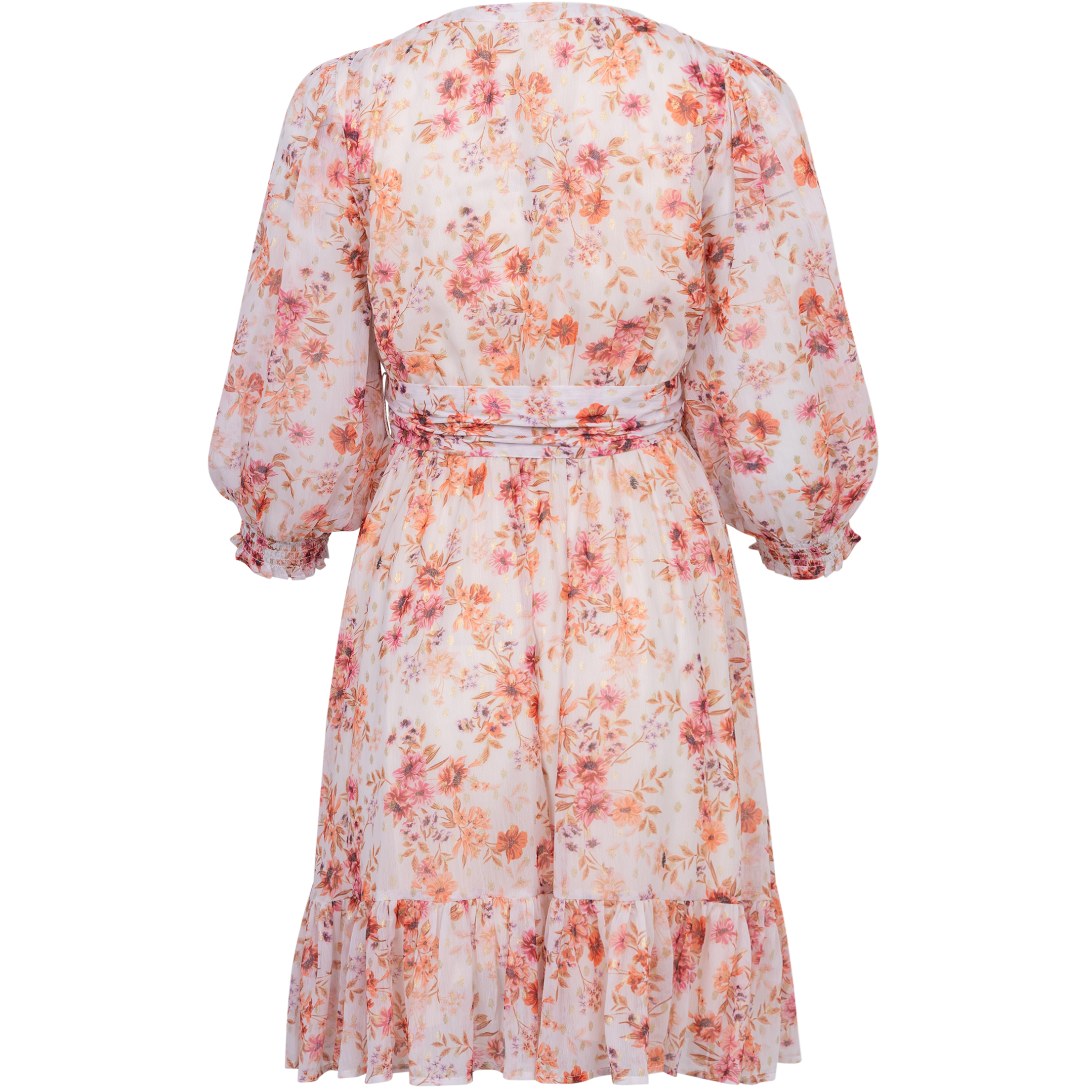 Gyri Golden Flower Short Dress - Indian Summer