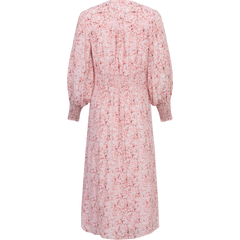 Una Viscose Crepe Dress - Light Pink Floral