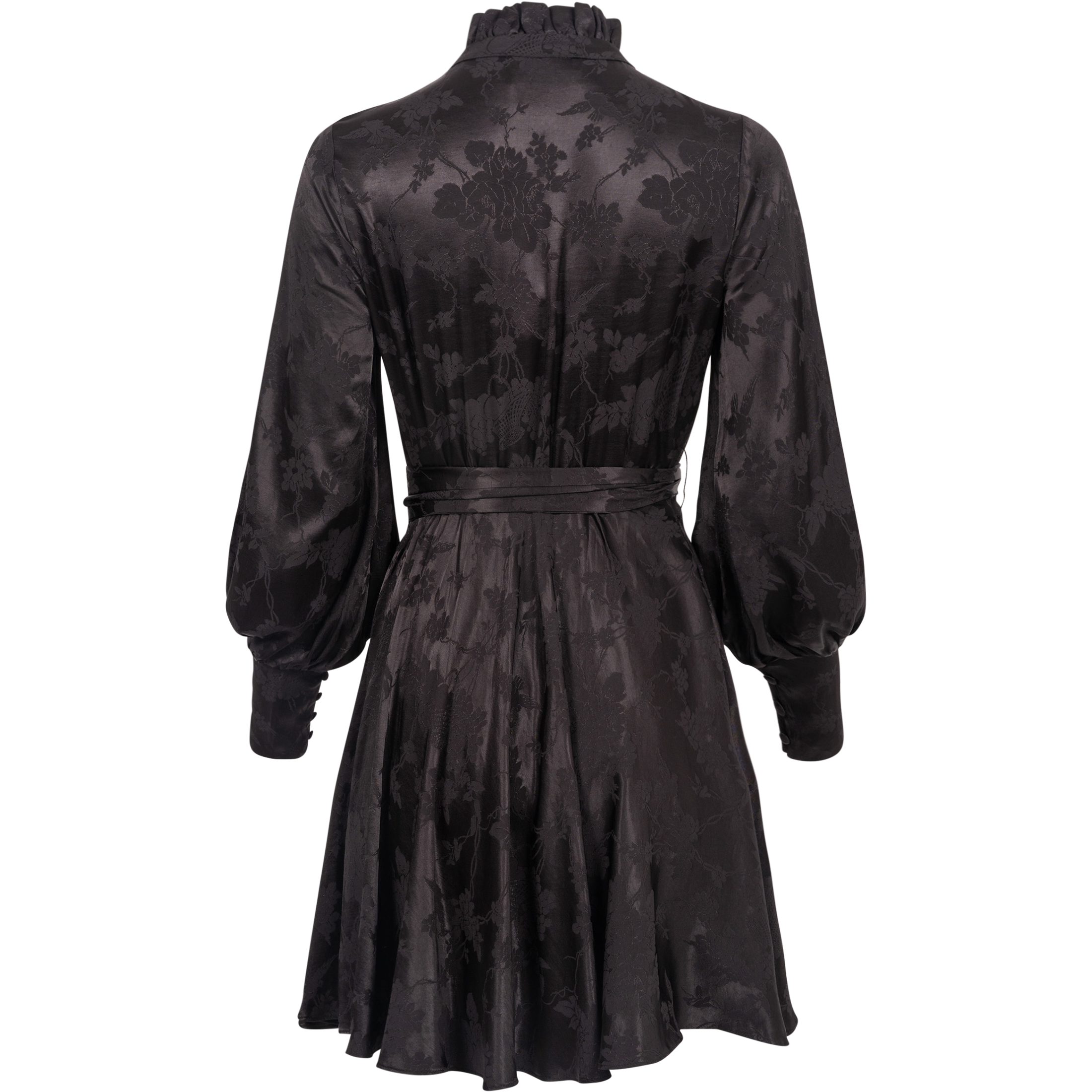 Saga Jacquard Dress - Black