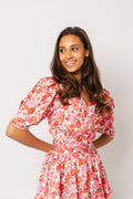 Jade Dress - Red Roses
