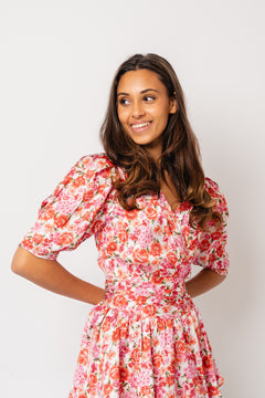 Jade Dress - Red Roses