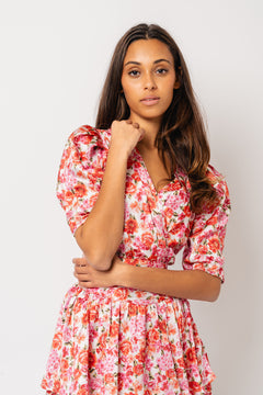 Jade Dress - Red Roses