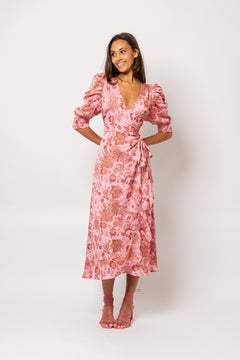 Valkyrie Long Dress - Pink Paisley