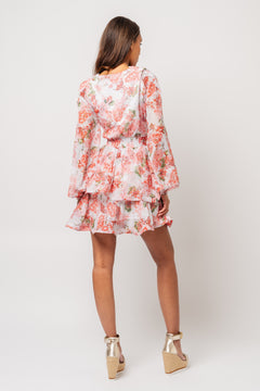 Jade Wave Dress - Rosendal Red