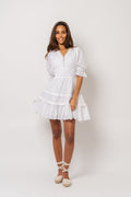 Valeria Broderie Anglaise Dress - White