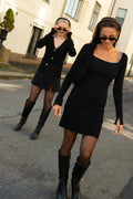 Nor Knit Pearl Dress - Black