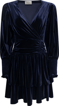 Jade Velvet Dress - Navy