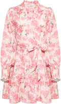 Delphine Embroidery Dress - Light Pink Floral