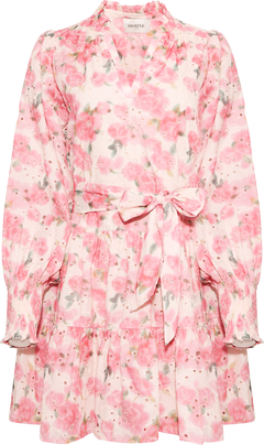 Delphine Embroidery Dress - Light Pink Floral