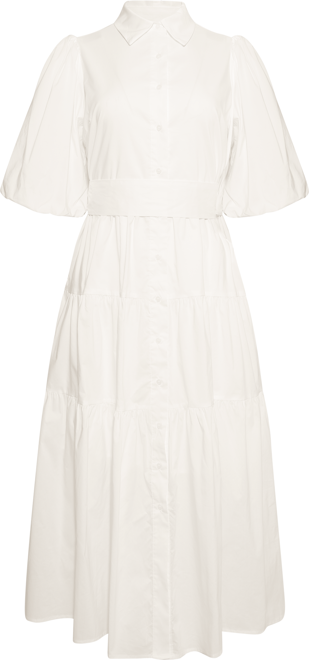 Lovisa Midi Shirt Dress - Off White