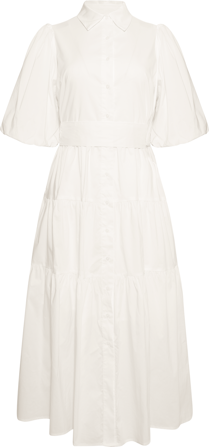 Lovisa Midi Shirt Dress - Off White