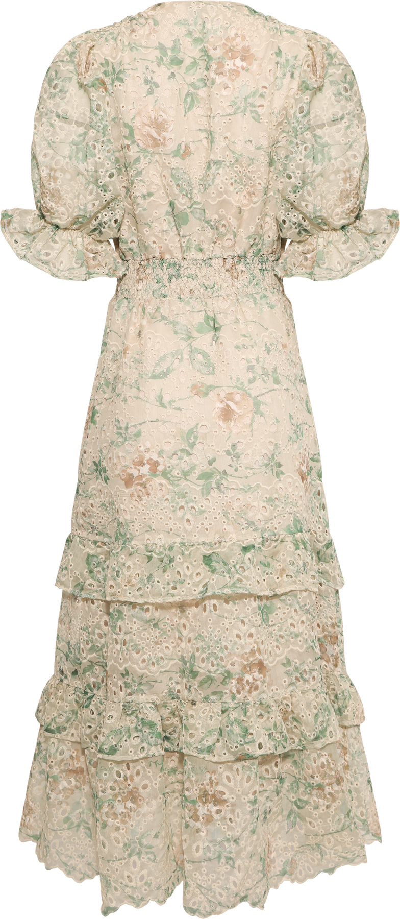 Nanni Fleur Maxi Dress - Green Flower