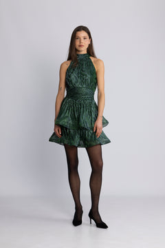 Idun Sparkle Dress - Green