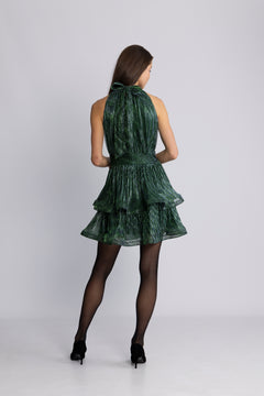 Idun Sparkle Dress - Green